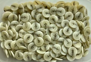 20mm 32L Beige Dark Cream Animal Swirl 4 Hole Craft Button Buttons (K314) - Picture 1 of 1