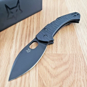 Fox Zero 2.0 Lockback Folding Knife 2.75" Becut Steel Blade Black FRN Handle - Picture 1 of 12