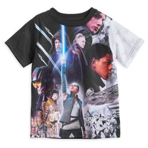 Disney Store Star Wars Last Jedi Camisa Sublimada Niños Talla 2/3 4 5/6 7/8 10/12 - Imagen 1 de 1
