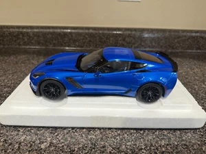 Autoart Chevrolet Corvette C7 Z06 Laguna Blue Tintcoat 1/18 71265 - Picture 1 of 7