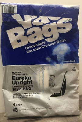 Eureka Upright Vacuum Cleaner Bags Style 826 Models Using Style F & G   4 Bags - Image 1 of 4