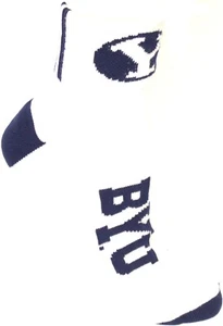 NCAA BYU Cogars Quarter Socks - Picture 1 of 2