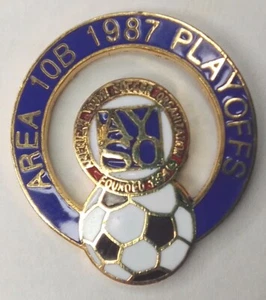 AYSO Area 10B Playoffs 1987 Solapa Pin Tono Dorado (D7) - Imagen 1 de 8