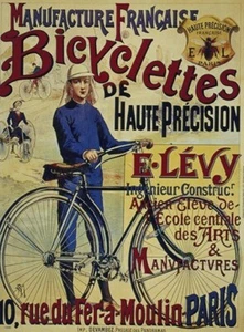 BICYCLE VINTAGE AD POSTER Bicyclettes RARE HOT NEW - Picture 1 of 1
