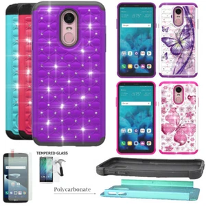Funda de teléfono para LG Stylo 4 / LG Q Stylus a prueba de golpes cubierta de cristal de doble capa - Imagen 1 de 10