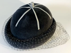 Vintage Christian Dior Chapeaux England Hat 100% Fur Felt - Picture 1 of 10