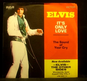 7" Vinyle ELVIS PRESLEY - It's Only Love, Promo : Étiquette Blanche, GER, M-/M- - Picture 1 of 3