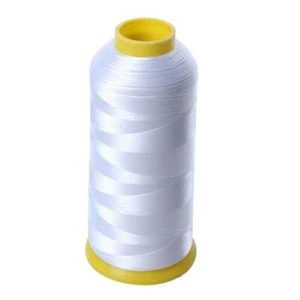 White 5000M Cones Thread Filament Polyester for Embroidery Machine - Picture 1 of 6