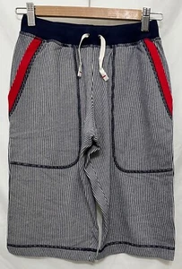 240176 Pantalones Cortos Largos HANNA DIFFERENTSON Azul Rayas Terry Tejido Usados en Excelente Condición - Imagen 1 de 4