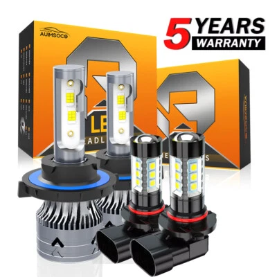 For Ford F-250 F-350 Super Duty 2005-2022 LED Headlights High Low Beam Fog Light - Изображение 1 из 4