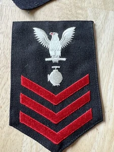 U.S. Navy Petty Officer 1st Class Personnel Man Chevron Patch - Bild 1 von 9