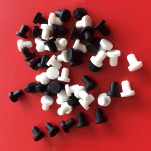 Hole Plug Silicone Rubber Solid/With Hole End Caps Dust Seal Bung Cover 9mm~19mm - Picture 1 of 8