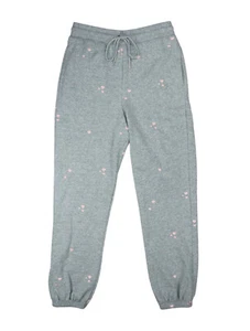 Honeydew Intimates 28" Inseam Heart Embroidered Jogger Sweatpants S NWT Grey - Picture 1 of 1