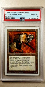 1994 MtG Magic the Gathering Revised Clockwork Beast Artifact PSA 8 NM-MT POP 4 - Picture 1 of 4