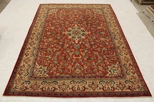 10'4" x 14'1" ft. Semi Antique Vegetable Dye Hand Knotted Wool Traditional Rug - Picture 1 of 8