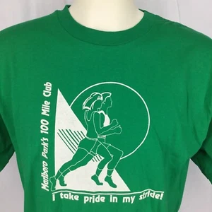 Vintage Gr. XL TShirt Marlboro Park 100 Mile Club Running Jogging - Bild 1 von 6