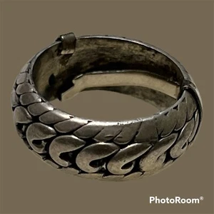 Sterling Silver 925 Pebbled Stack Ring size 6.5 - Picture 1 of 6