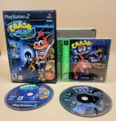 Crash Bandicoot Lot PS1 & PS2! Cortex Strikes Back + Wrath of Cortex | Very Good - Image 1 of 4