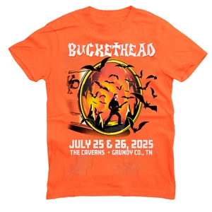 Camiseta Buckethead Tour 2025 Regalo Para Fan Todas las Tallas S a 5XL Naranja CT395 - Imagen 1 de 3