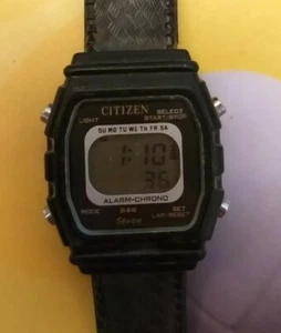 VINTAGE CITIZEN SEVEN DQ-3079 PLASTICS RN 4830-311221Y GN-4-S JAPAN - Foto 1 di 5