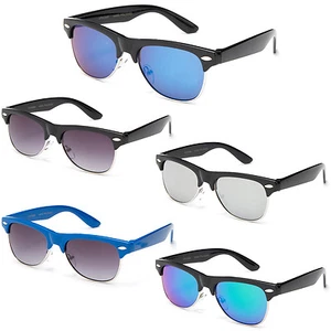 Kids Flash Lens Retro Classic Style Sunglasses UV400 Lead Free Vintage  Eyewear - Picture 1 of 12