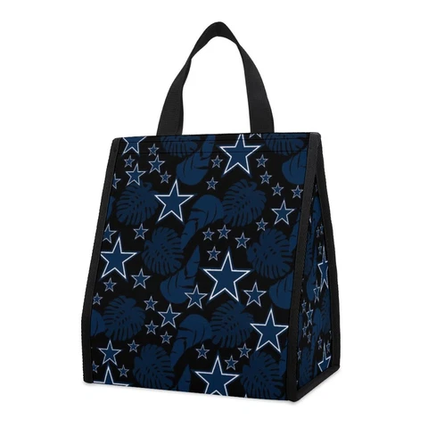 Dallas Cowboys Foldable Insulation Lunch Bag Cold Bag Fans Picnic Handbag Cover