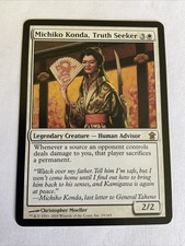 MTG Michiko Konda, Truth Seeker Saviors of Kamigawa magic the gathering NM