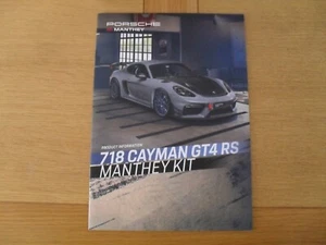 Porsche 718 Cayman GT4 RS Manthey Kit Prospekt 2022 - Bild 1 von 1
