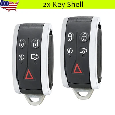 2 para Jaguar XF XK XKR 2009 2010 2011 2012 Smart Key Fob Shell Case KR55WK49244 Foto 1 de 4