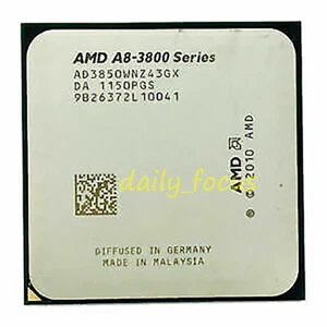 AMD A8 Series A8-3800 A8-3820 A8-3850 A8-3870K A8-5500 A8-5600K CPU Processor - Picture 1 of 10