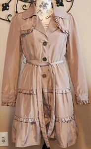 Darling Long Lightweight Jacket Sz M Taupe Duster Lagen Boho EUC Fairy Cottage - Picture 1 of 5