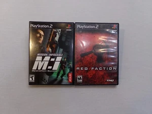 Mission Impossible & Red Faction - PS2 Games - Discs, Cases, & Manuals - Picture 1 of 1