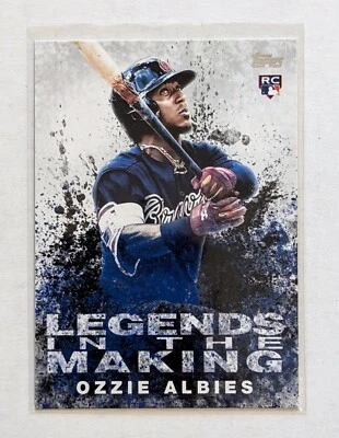 2018 Topps Ozzie Albies Legends in the Making RC #LITM-4 Atlanta Braves - Image 1 of 2