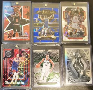 NBA 6 Card Lot -  Beautiful Lot - Giannis/Jokic/Dame/Hakeem the Dream - Picture 1 of 2