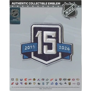 2025 Winnipeg Jets 15th Anniversary Logo Jersey Patch Alternate - Picture 1 of 2