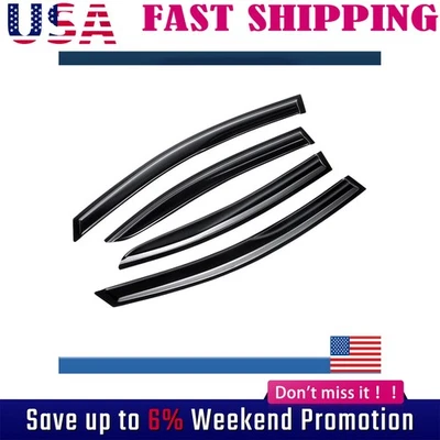 Para Subaru WRX STI JDM 2015-2021 Estilo Mugen Visera Ventana Ventilación Sol Ventana Visera Foto 1 de 4