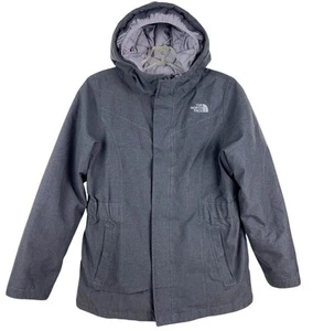 North Face Dryvent 550 Greenland Down Parka Gray Kids Girls Youth Large NF00CRV3 - Picture 1 of 12
