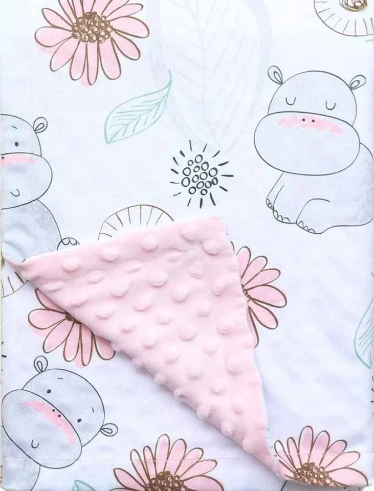 Baby Blanket Soft Minky 30"x40" Receiving Blanket 2 Layer NIP FREE SHIPPING! - Image 1 of 1
