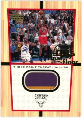 迈克尔·乔丹 2000 Upper Deck Final Floor 比赛使用 1998 年总决赛卡。 #FF4 (a) — 第 1/2 张图片