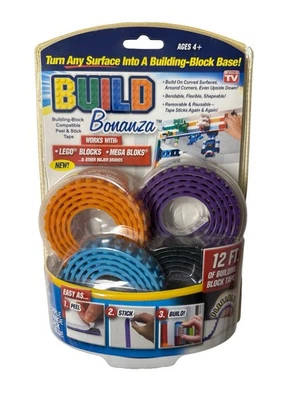 Build Bonanza Block Peel and Stick Tape Building For Mega Blocks 12 FT NEW - Image 1 of 3