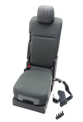 2023-2025 Ford F250 350 450 550 600 SD 2Door Center Jump Seat Cloth Gray OEM - Image 1 of 4