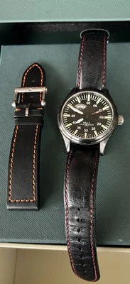 BALL WATCH Fireman Night Train NM1092C Date Men's Black Spare Leather Strap - Image 1 of 4
