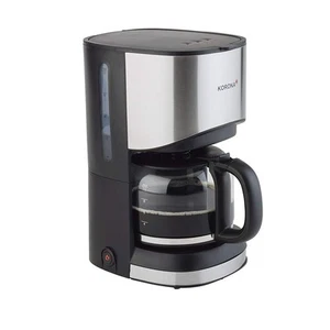 KORONA Kaffeemaschine Schwarz Edelstahl Glaskanne Filtermaschine Kaffeeautomat - Bild 1 von 4