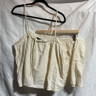 Juego de 2 pijamas para mujer J Crew XXL marfil crema sin mangas ligero Foto 1 de 4