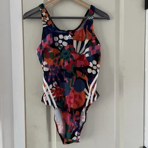 New Adidas One Piece Women’s 14 FARM RIO Multicolor Swimsuit Tropical Fun HY5563 - Picture 1 of 15