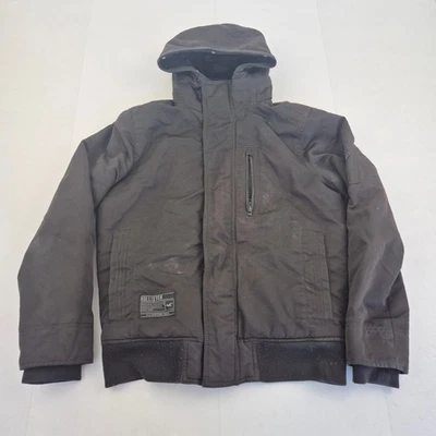HOLLISTER Jacket XS Black Men's Polyester All-Weather Warm Hooded Zip Coat - Image 1 of 4