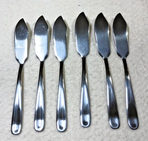6er Set Edelstahl Buttermesser Streuer 18/0 Besteck - Bild 1 von 5