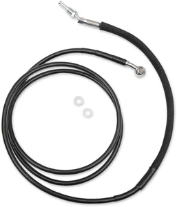 Drag Specialties +4" 74-1/8" Black Hydraulic Clutch Lines 0661-0040 - Picture 1 of 1