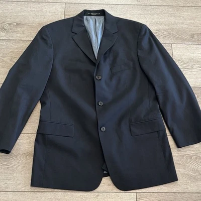 Hugo Boss Rossellini Wool Sport Coat Blazer Mens 42S Black USA - Image 1 of 4