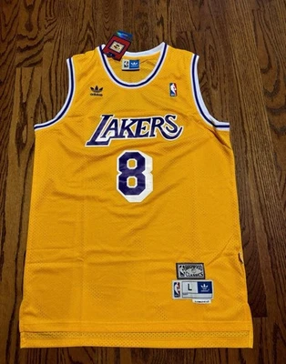Nueva con etiquetas Camiseta Kobe Bryant Hardwood Classics Los Angeles Lakers M & Ness #8 Talla L Foto 1 de 4